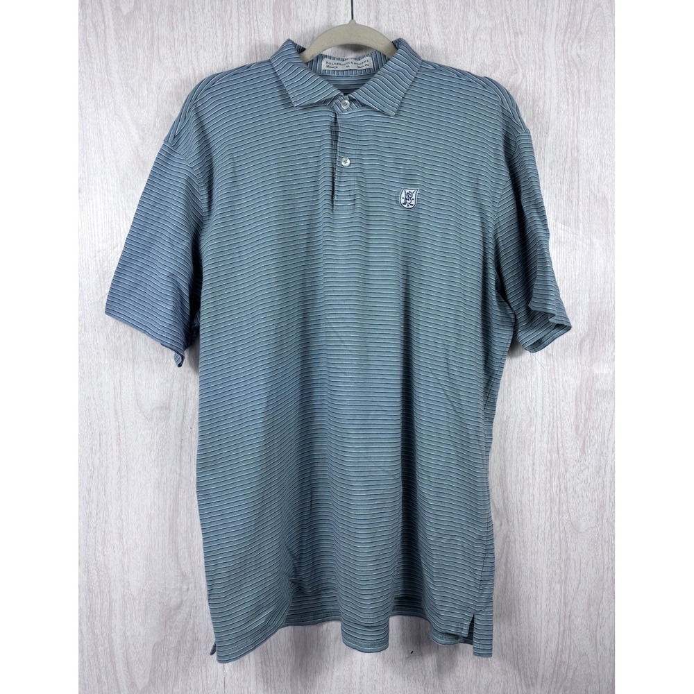 Holderness & Bourne Sutton Polo Mens XL Brook Hollow Dallas Golf Performance